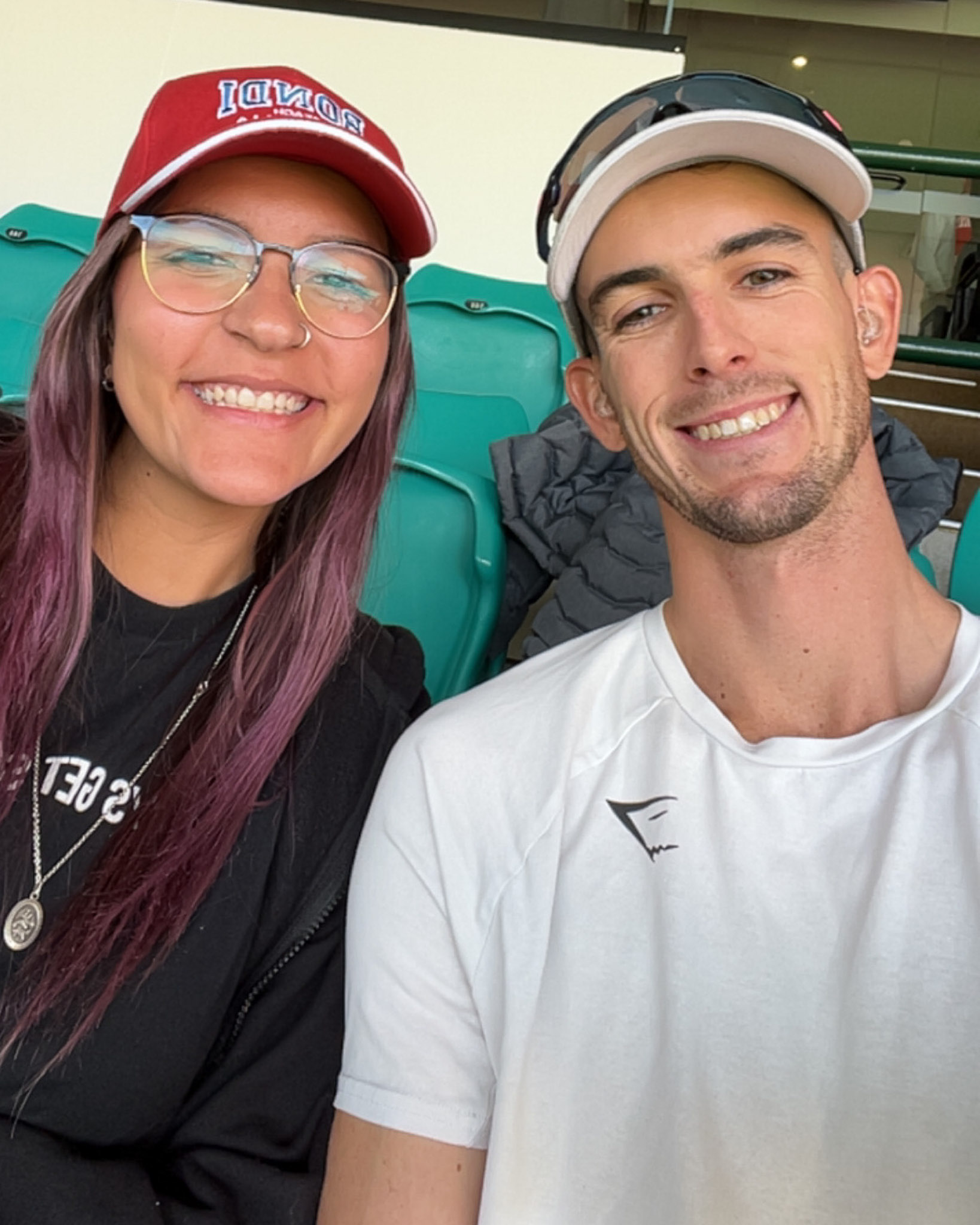 Matt with his friend Asia from the UK who also has Usher syndrome.