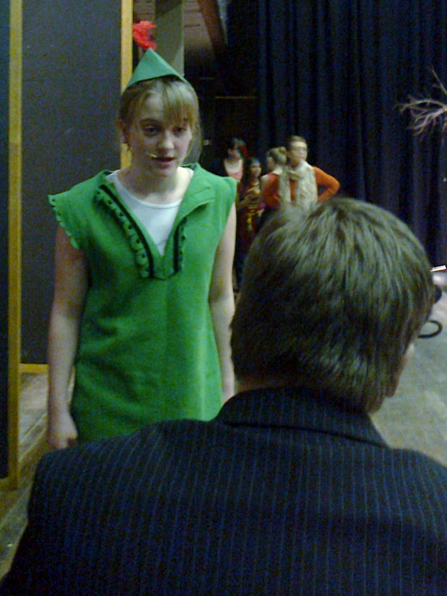 Chloe as Peter Pan in her first year at secondary school!