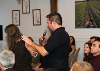 Photos from the Usher Syndrome Society's Cocktail and Conversations with USH in Chicago, which took place at Blue Door Farm Stand.