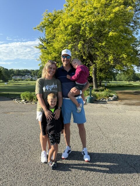 The Schut family at the 2026 Grand Rapids Open - Golf for a Cure