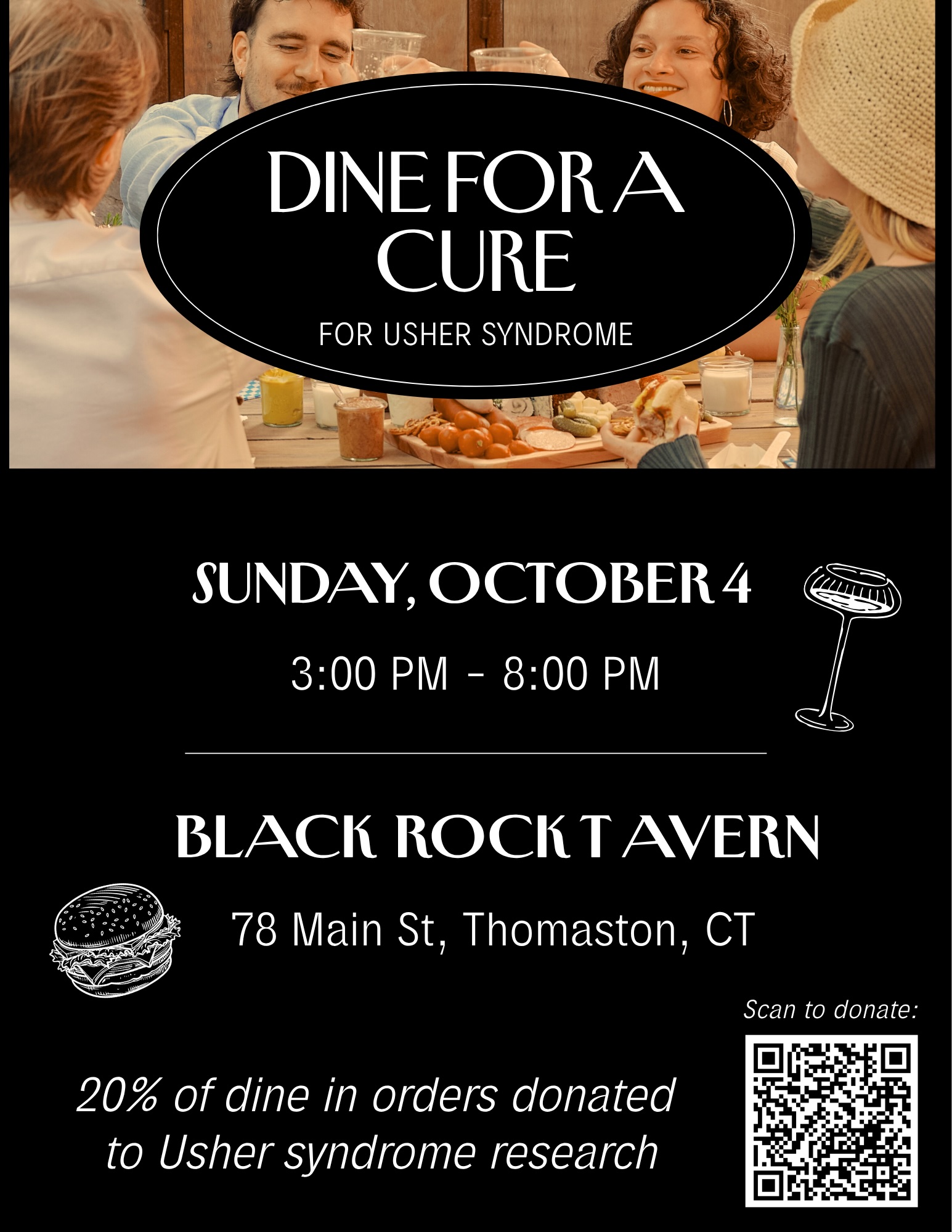 Black Rock Tavern Flyer Dine for a Cure at Black Rock Tavern Flyer